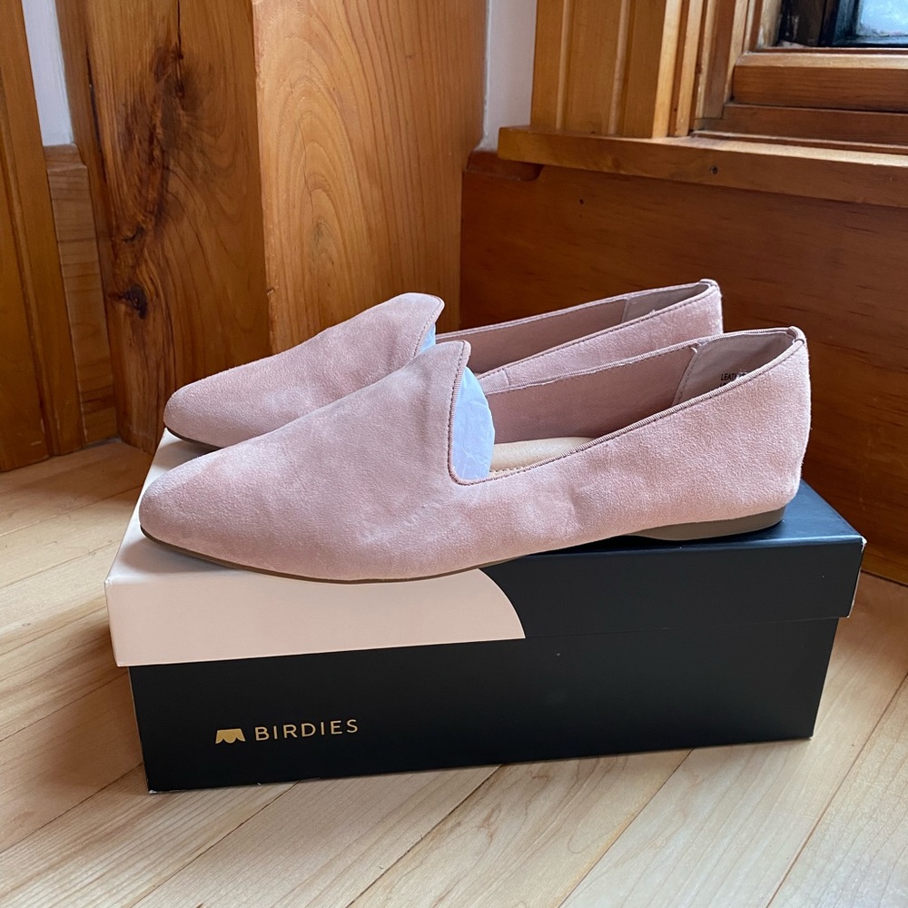 BNIB Birdies - Heron - Natural Pink size 7